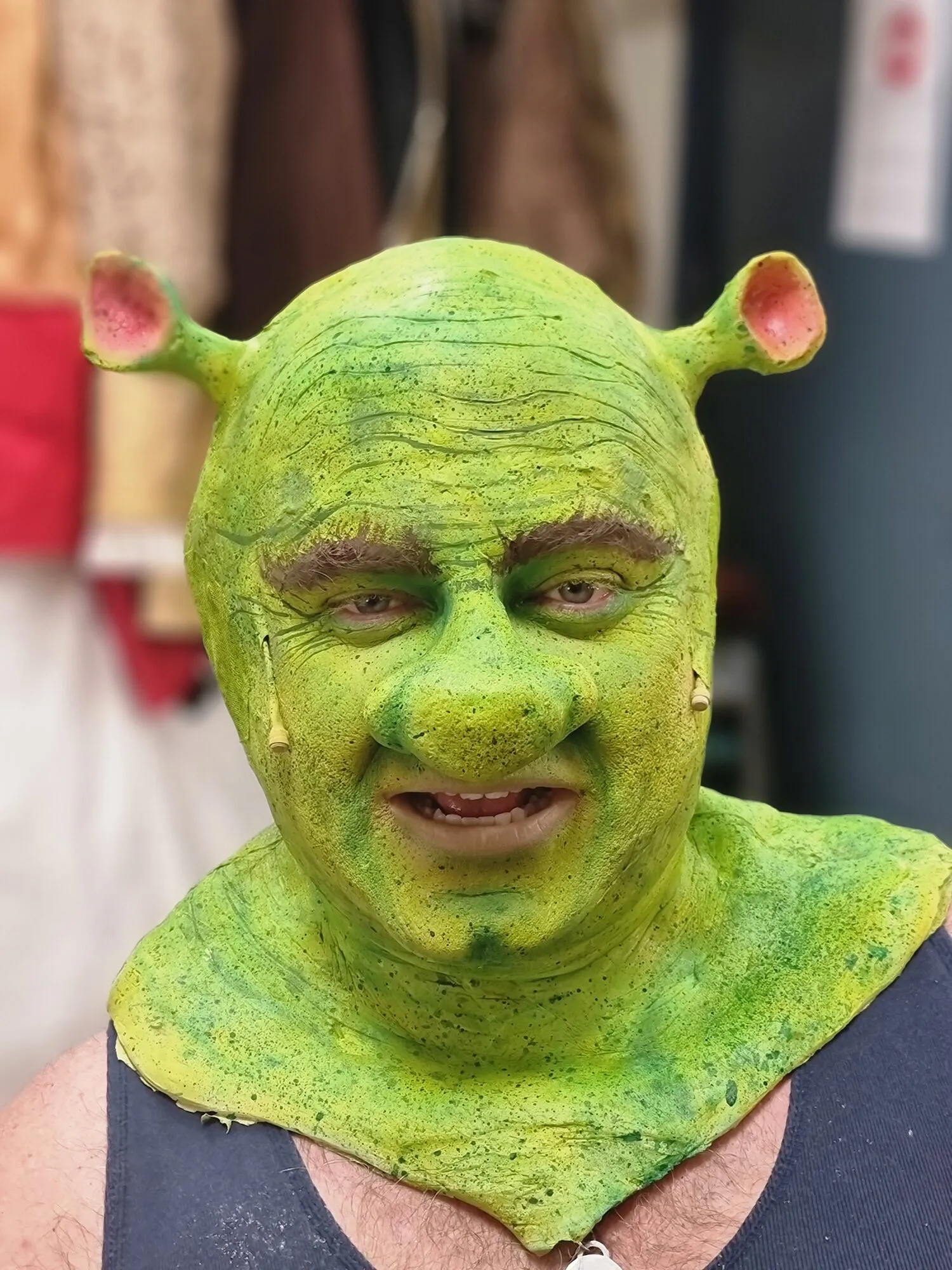 Shrek prosthetic makeup