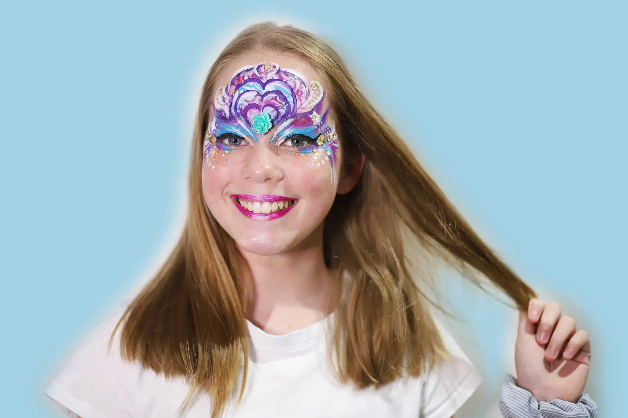 Pink jewel mask