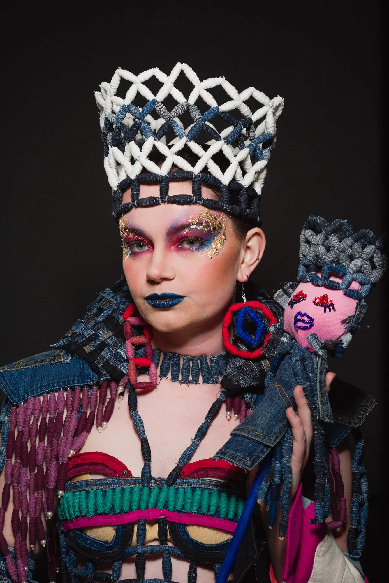 Crowned character makeup