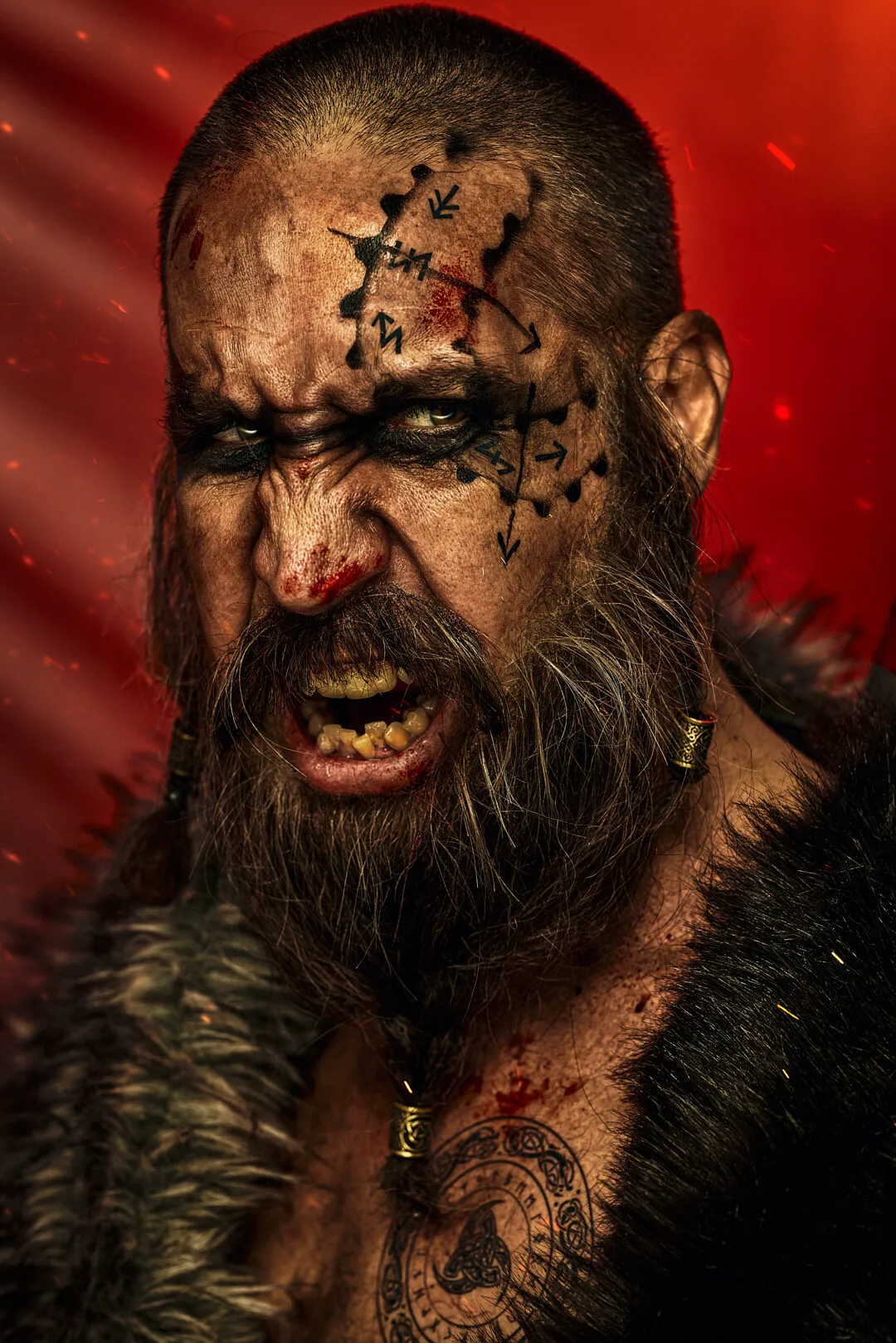 Warrior character makeup