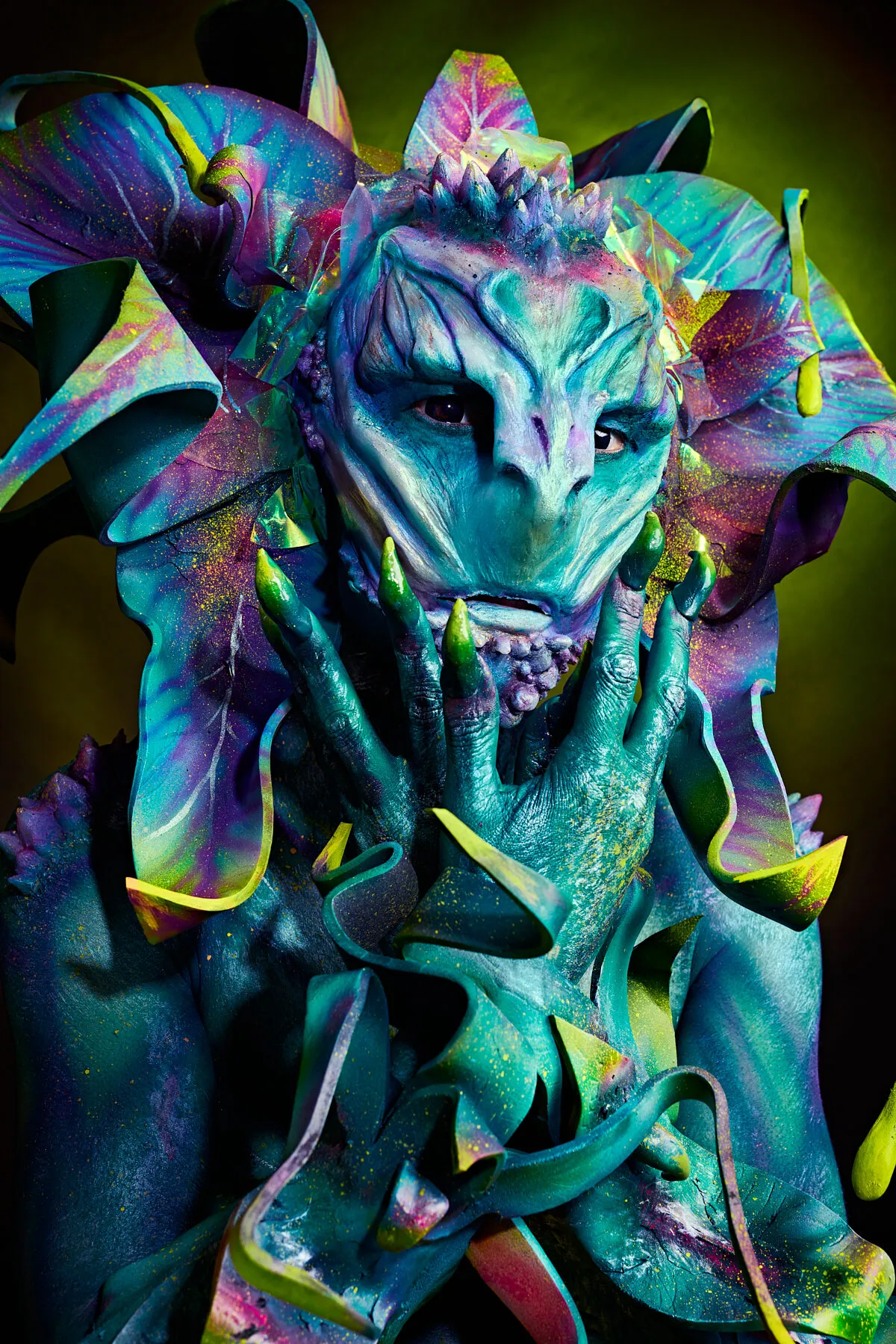 Floral creature prosthetic